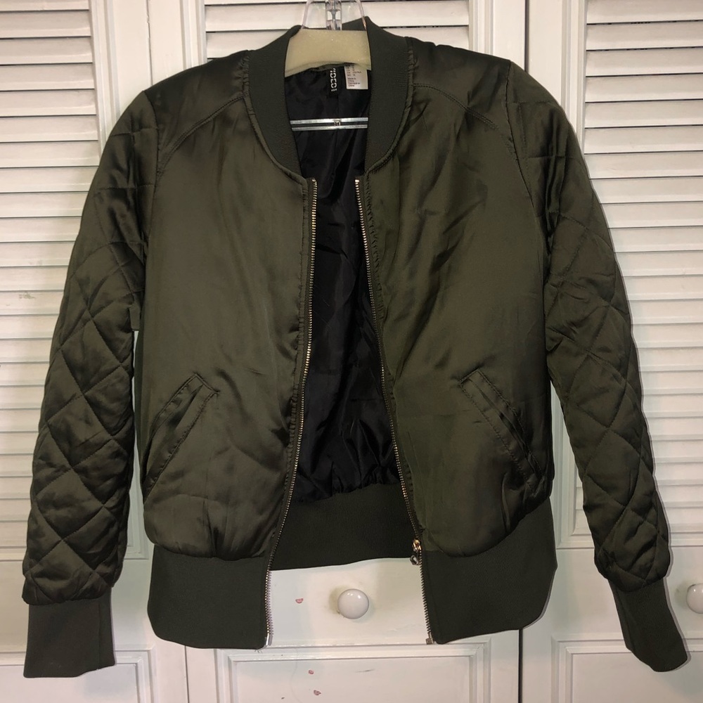 Army Green Bomber Jacket